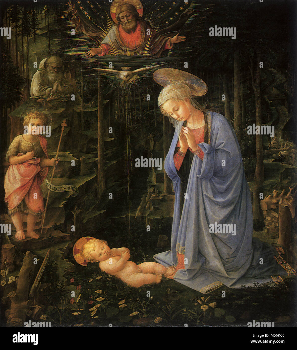 Adoration of the Child,The Stock Photo