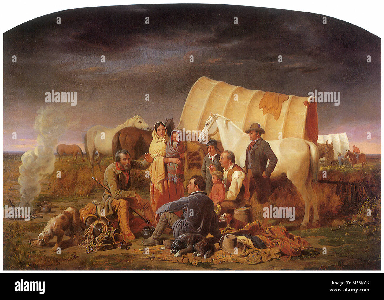 Advice on the Prairie Stock Photo