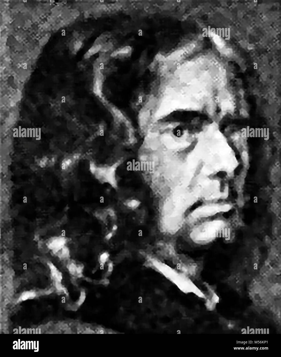 A 1921 printed portrait of Adelbert von Chamisso, German Author (1781 ...