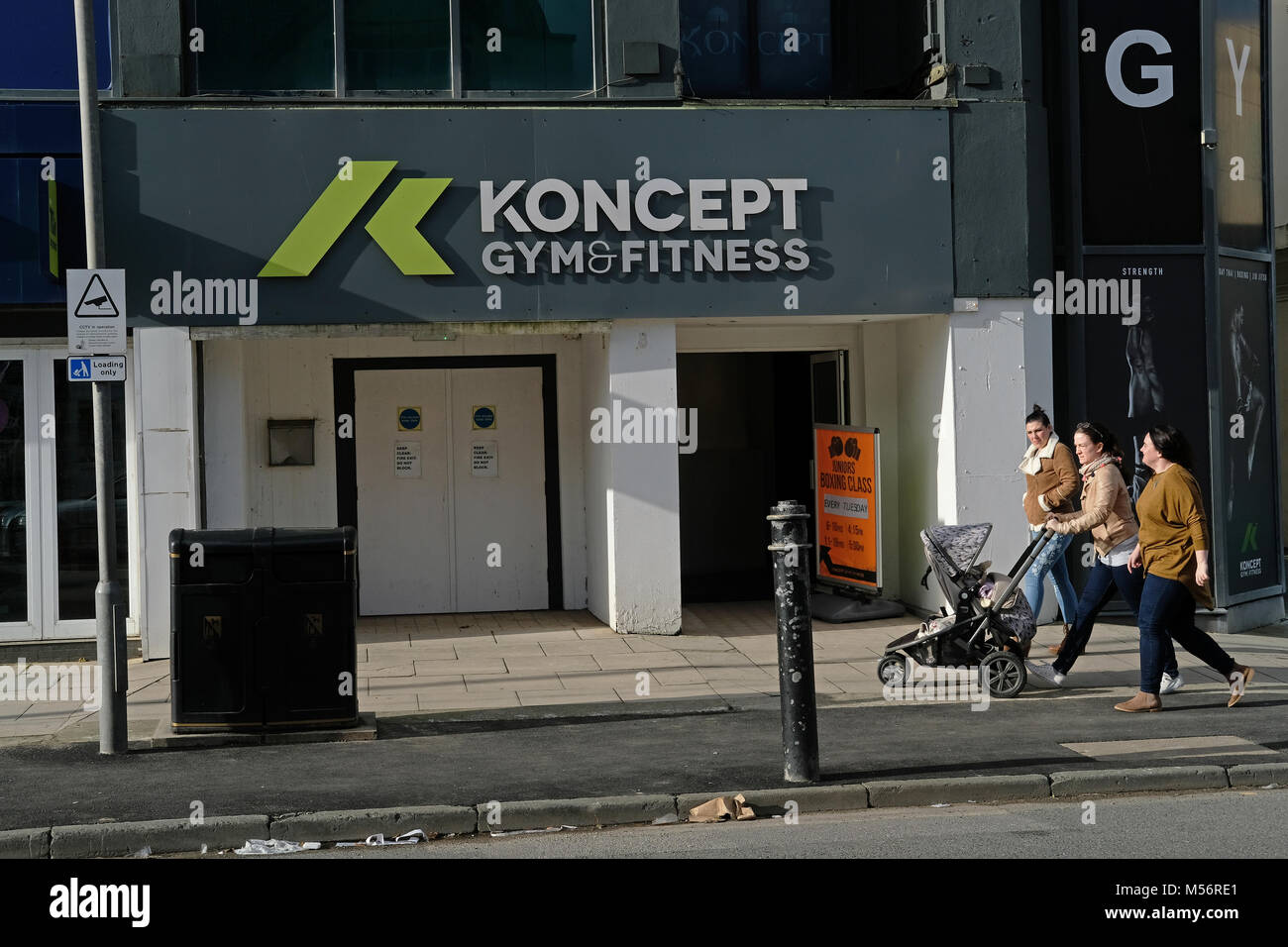 Gym and fitness centre in Newquay, Cornwall. Stock Photo