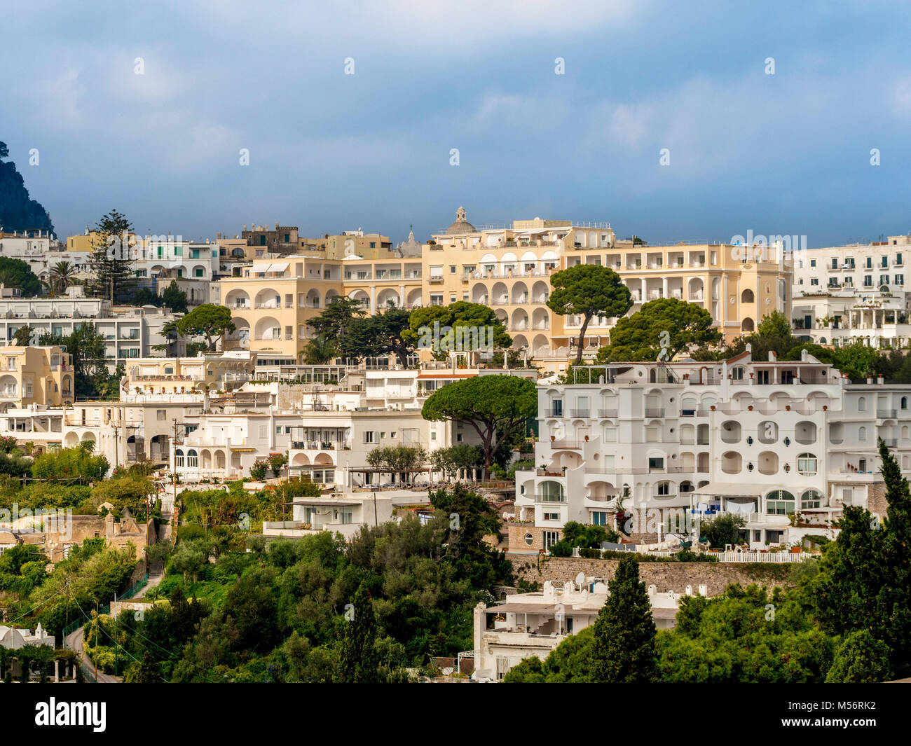 Apartment buildings, Capri, Italy Stock Photo Alamy