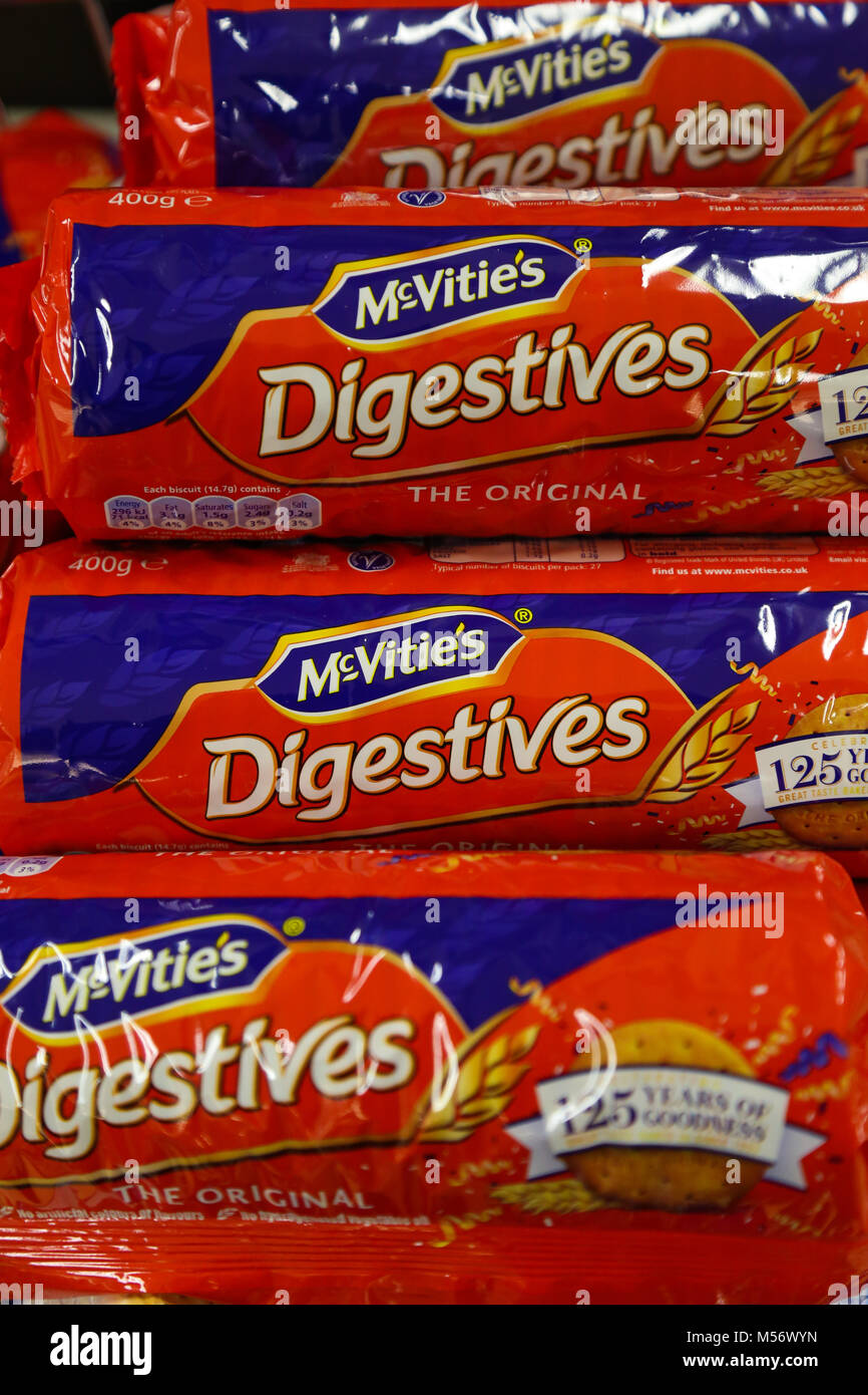 McVities Digestives has reduced the size of their biscuit packets from