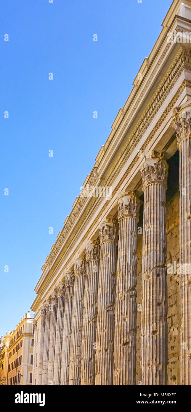 The Exterior of the Pantheon in Rome, Italy Stock Photo