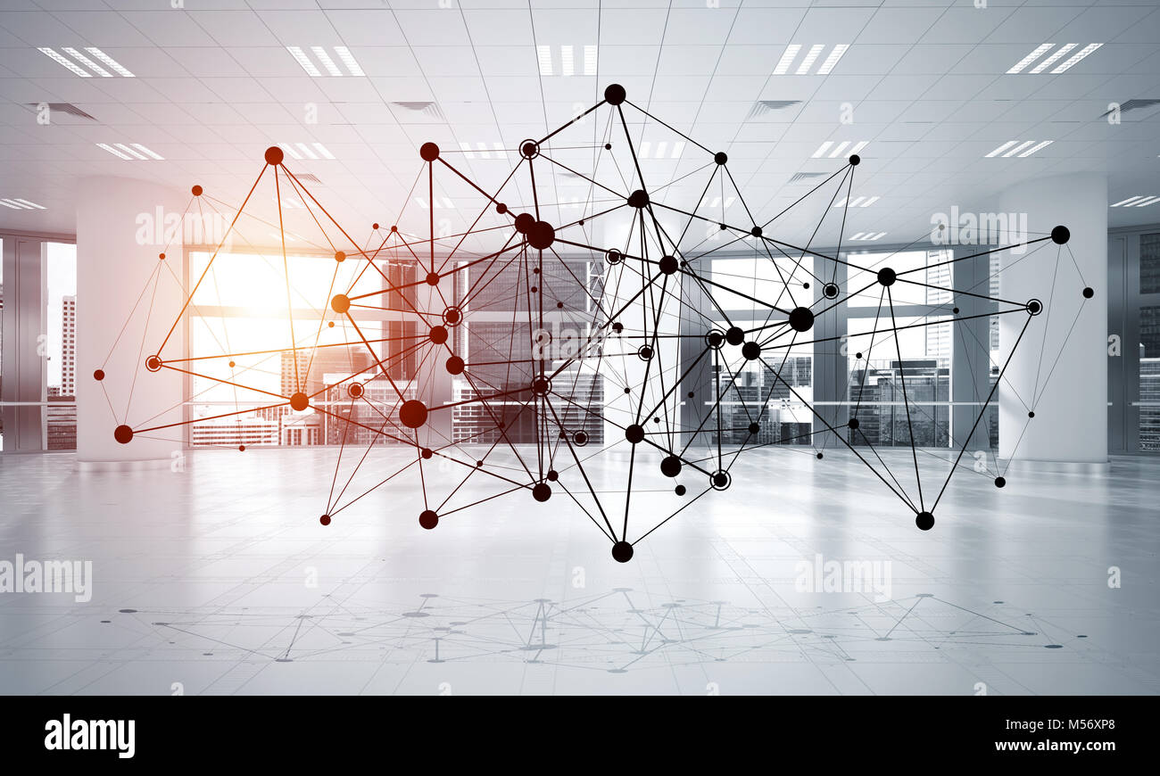 Networking and wireless connection as concept for effective modern ...