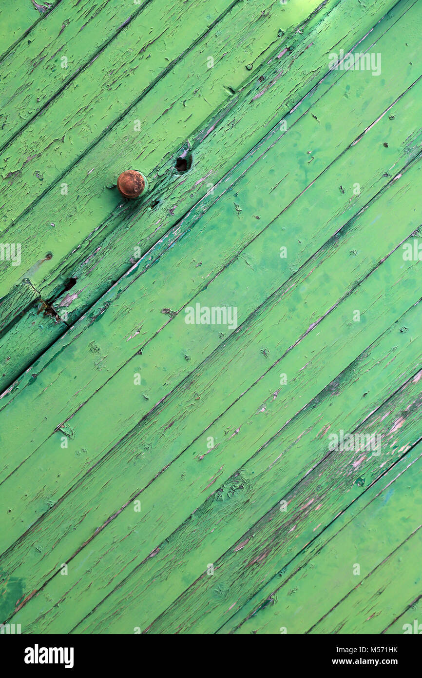 Peeling Paint On Green Garage Doors At Sunderland Point Lancaster