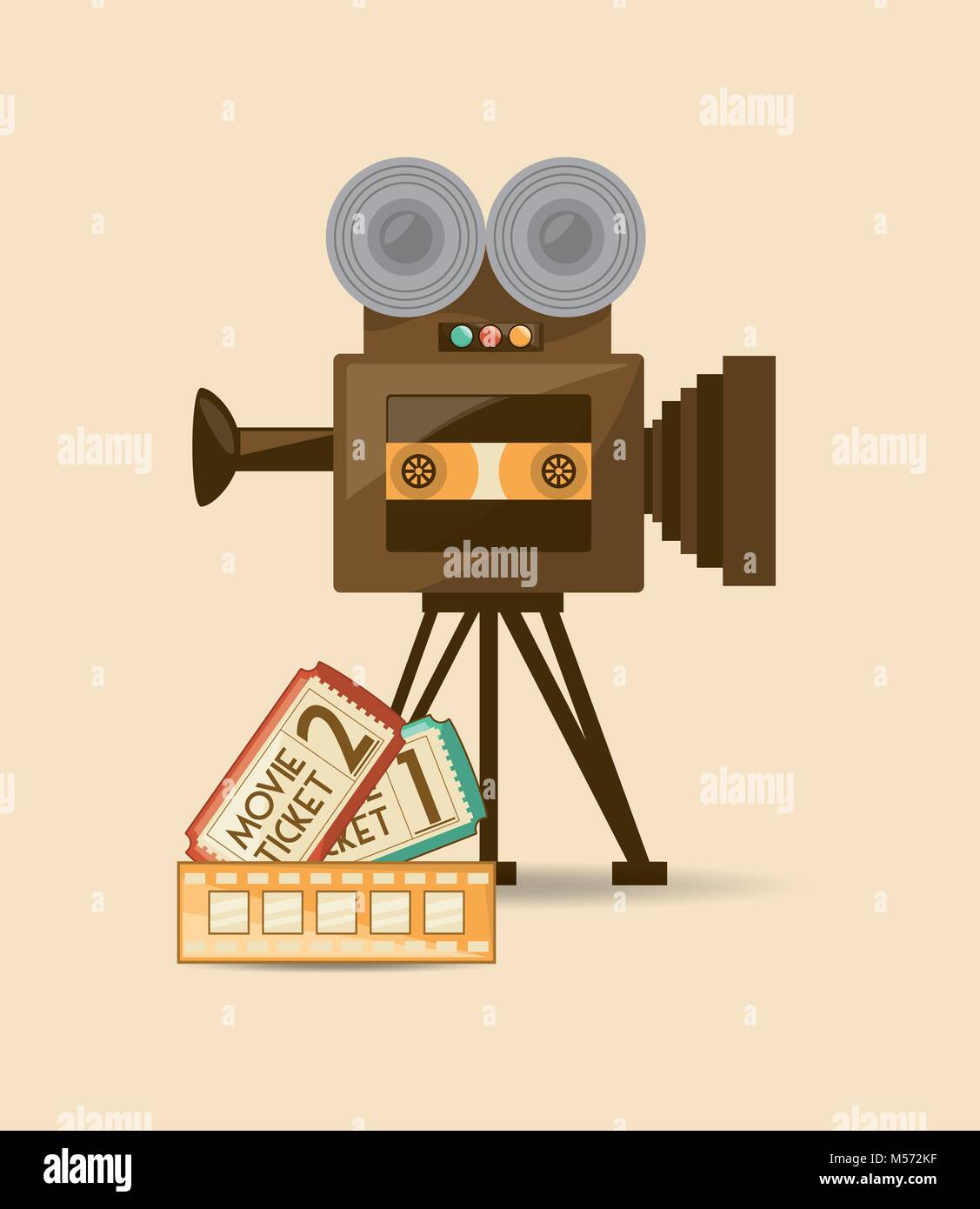 Retro videocamera design Stock Vector Image & Art - Alamy