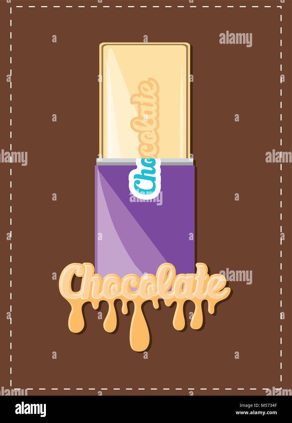 Chocolate bar design Stock Vector Image & Art - Alamy