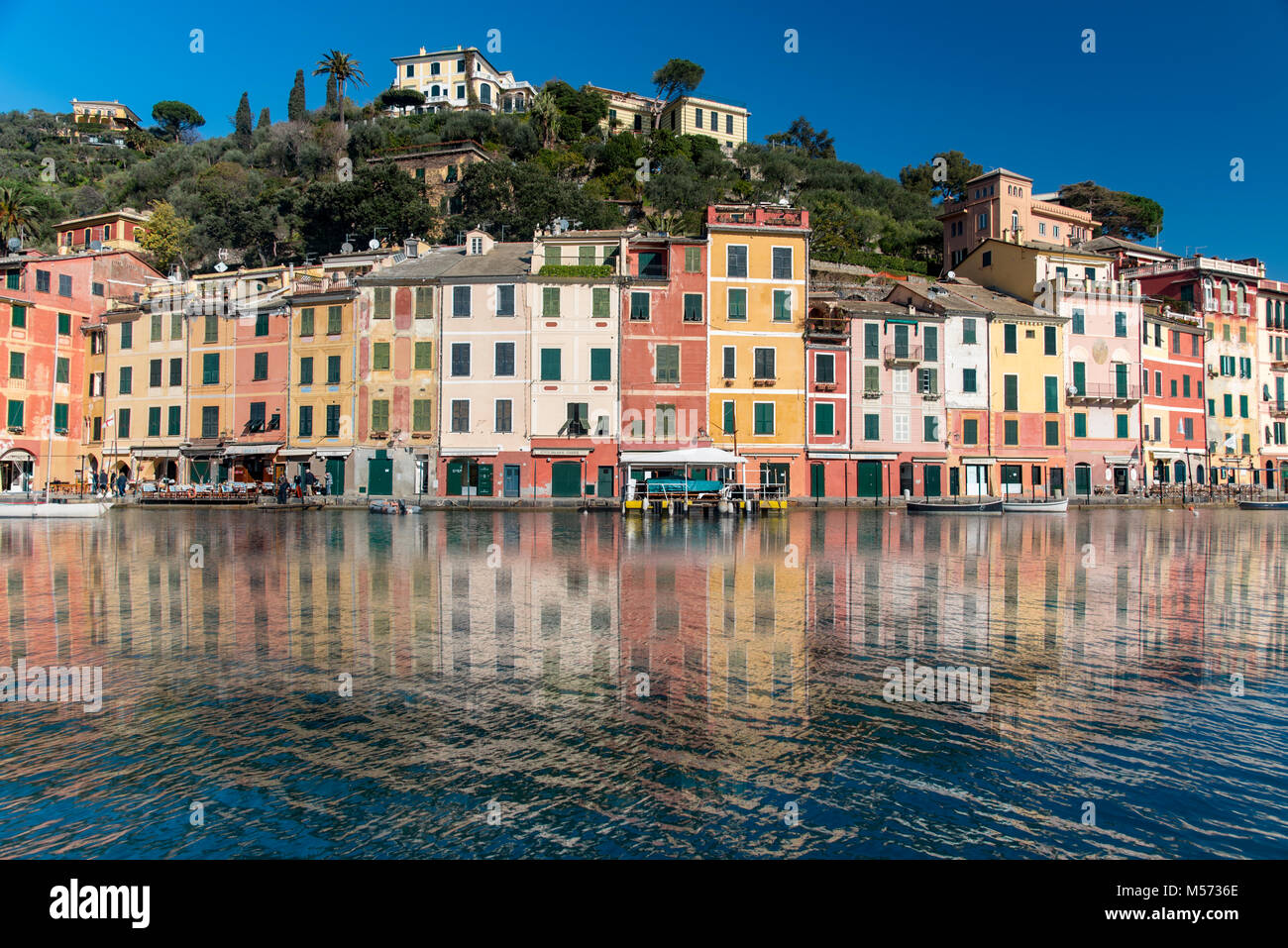 Portofino, a famous town on the Ligurian Riviera Stock Photo