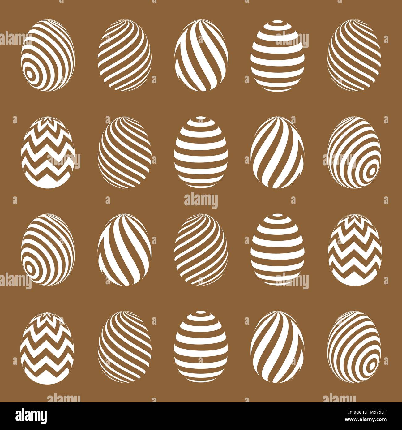 Easter eggs vector icons Stock Vector Image & Art - Alamy