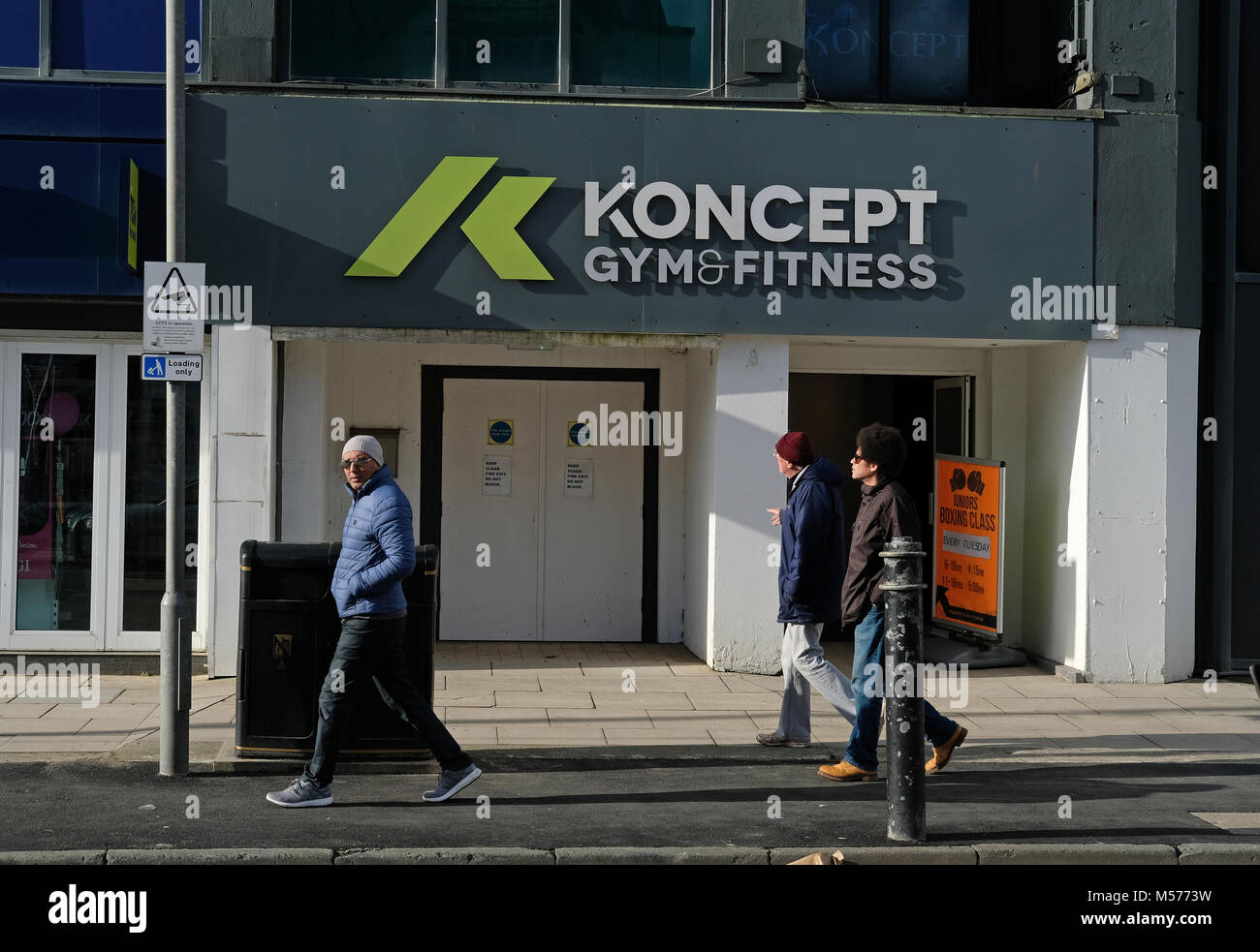 Gym and fitness centre in Newquay, Cornwall. Stock Photo