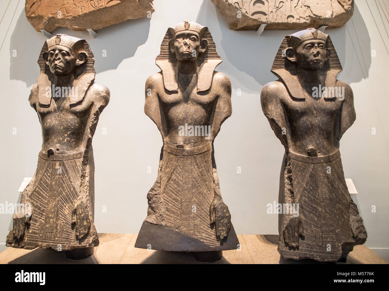 Egyptian Sculptures The British Museum London UK Stock Photo Alamy