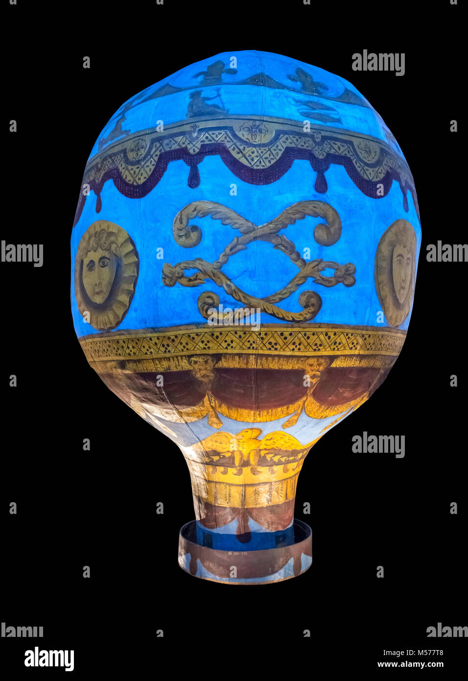 Montgolfier Balloon. A model of the balloon used for the first manned flight in November 1783, Science Museum, London Stock Photo