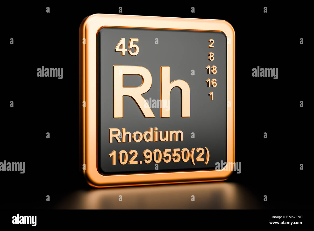 Rhodium atom hi-res stock photography and images - Alamy