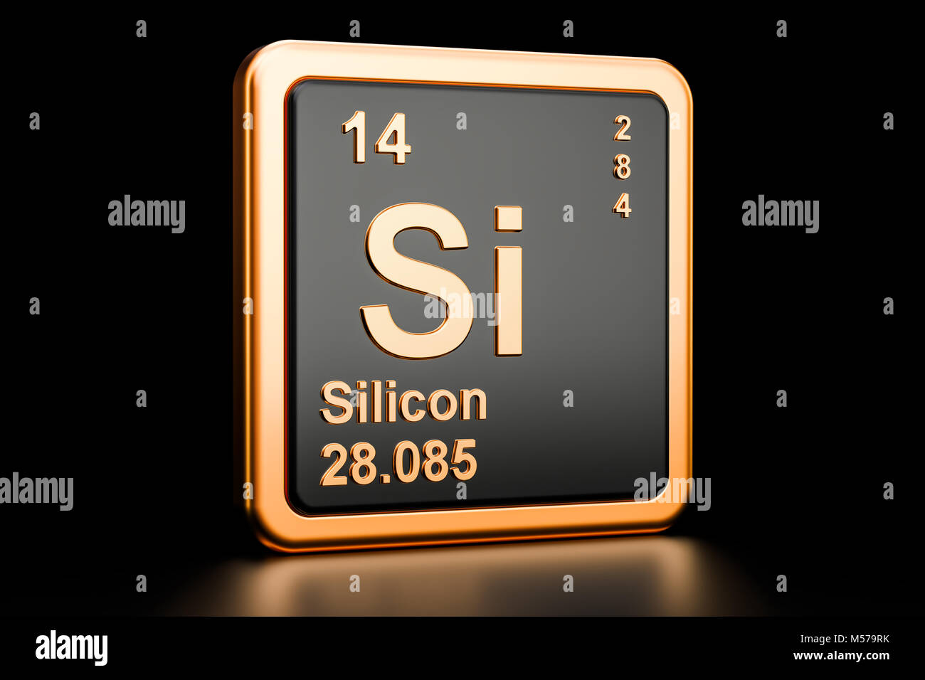 Silicon si chemical element periodic hires stock photography and