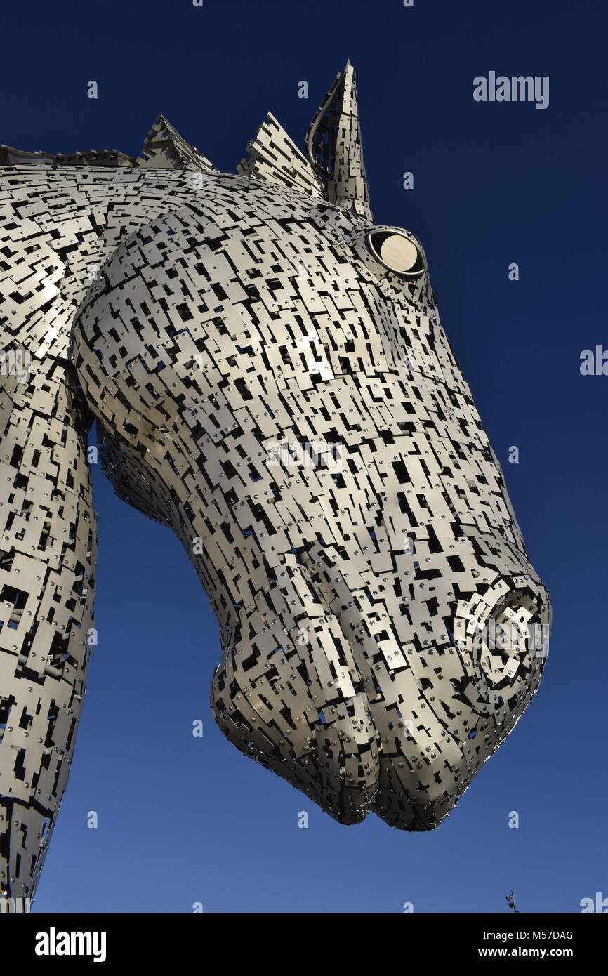 The Kelpies horse statues, Falkirk, Scotland Stock Photo Alamy