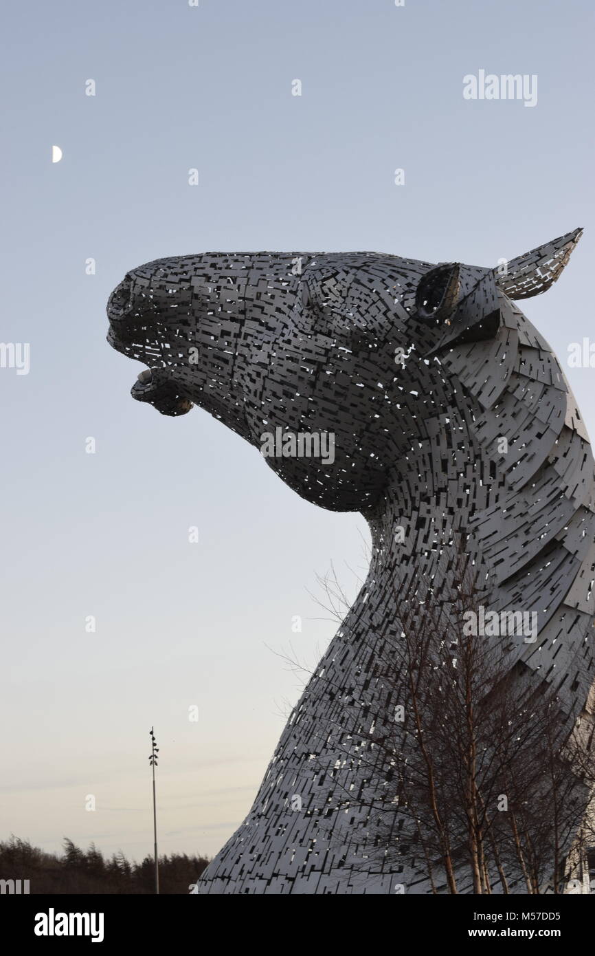 The Kelpies horse statues, Falkirk, Scotland Stock Photo Alamy