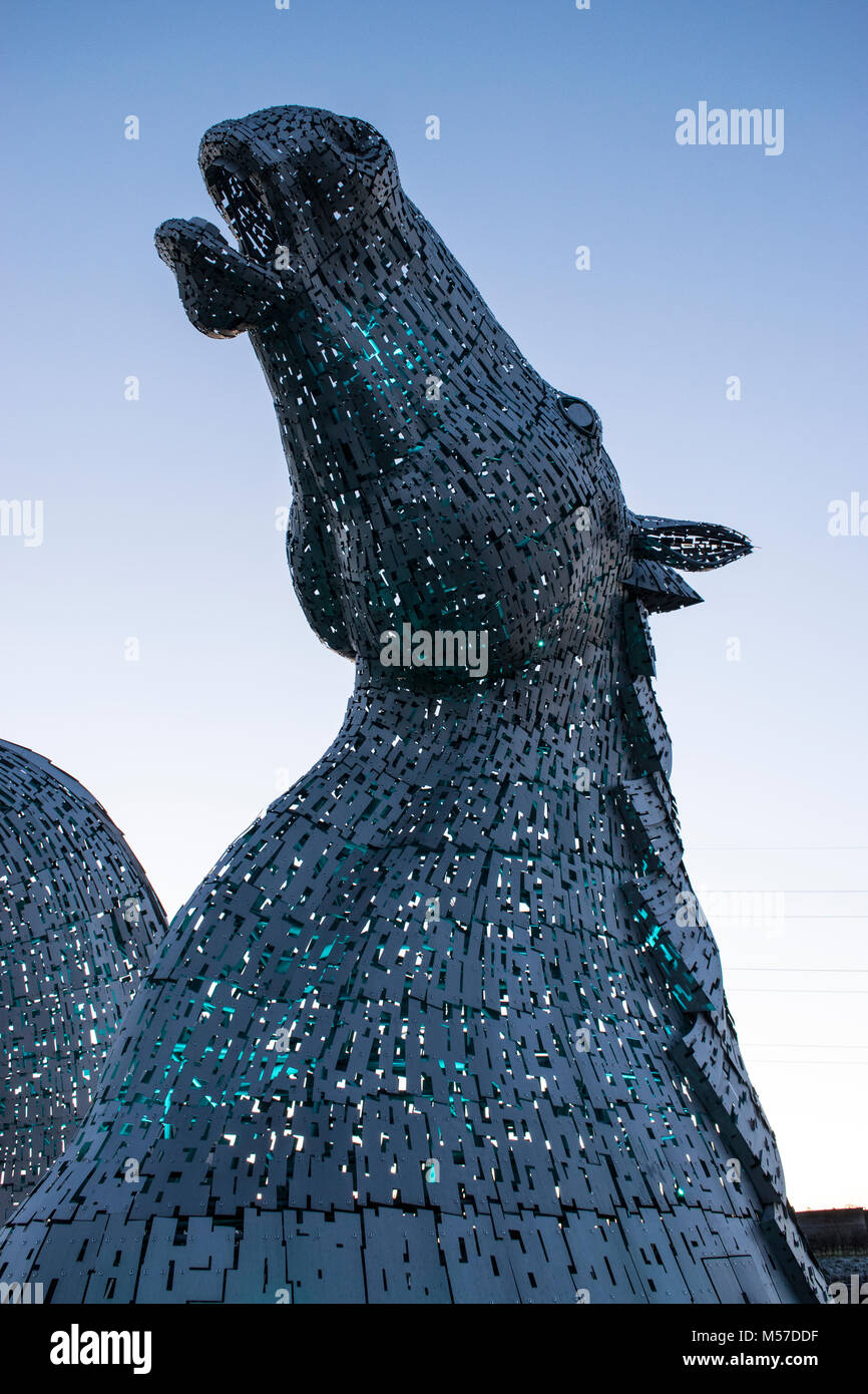 The Kelpies horse statues, Falkirk, Scotland Stock Photo Alamy