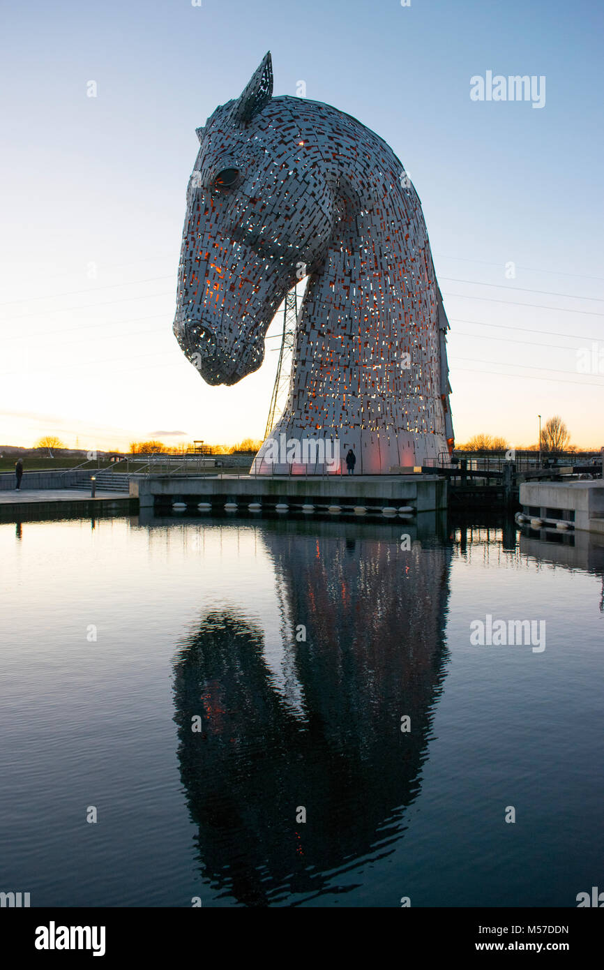 The Kelpies horse statues, Falkirk, Scotland Stock Photo Alamy