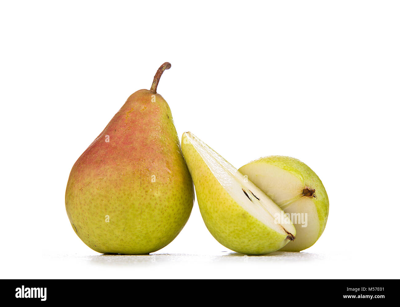 ripe williams pears, isolated on white background Stock Photo - Alamy