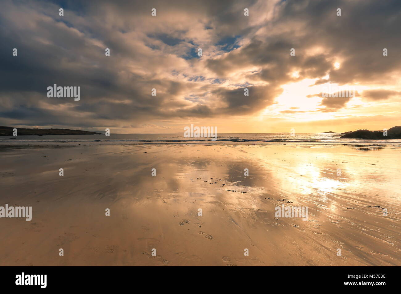 Killybegs Harbour and Beach.. Stock Photo