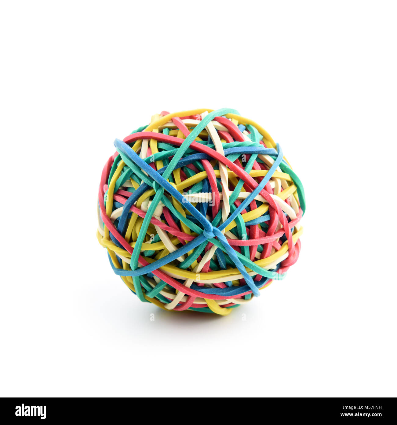 Colored rubber ball isolated Stock Photo