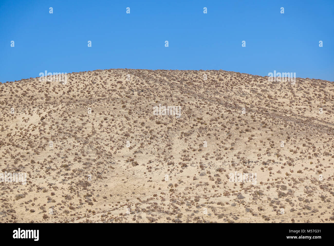 Mountain volcanic landscape, Fuerteventura, Canary Islands, Spain Stock Photo