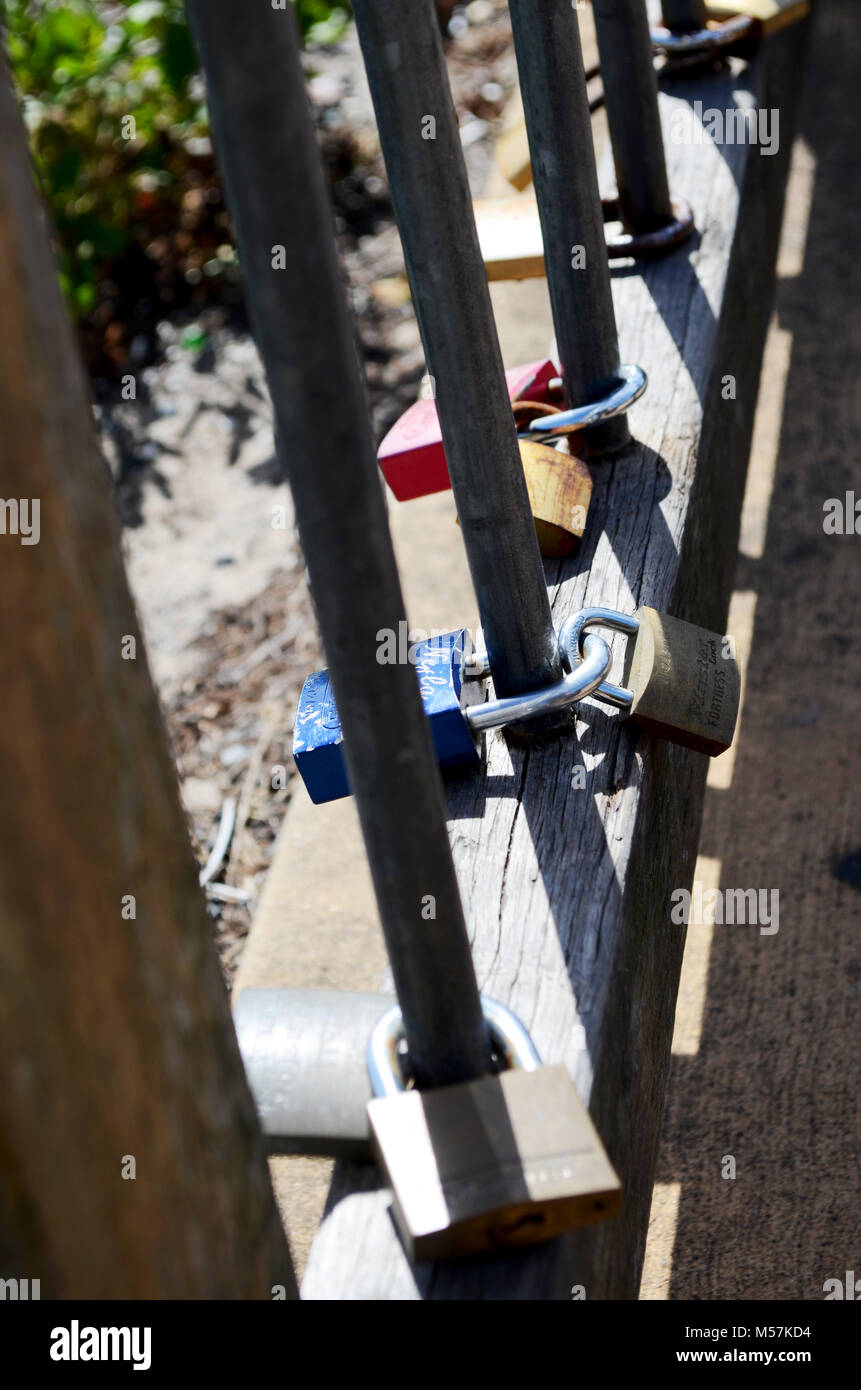 Padlocks on fence hires stock photography and images Alamy