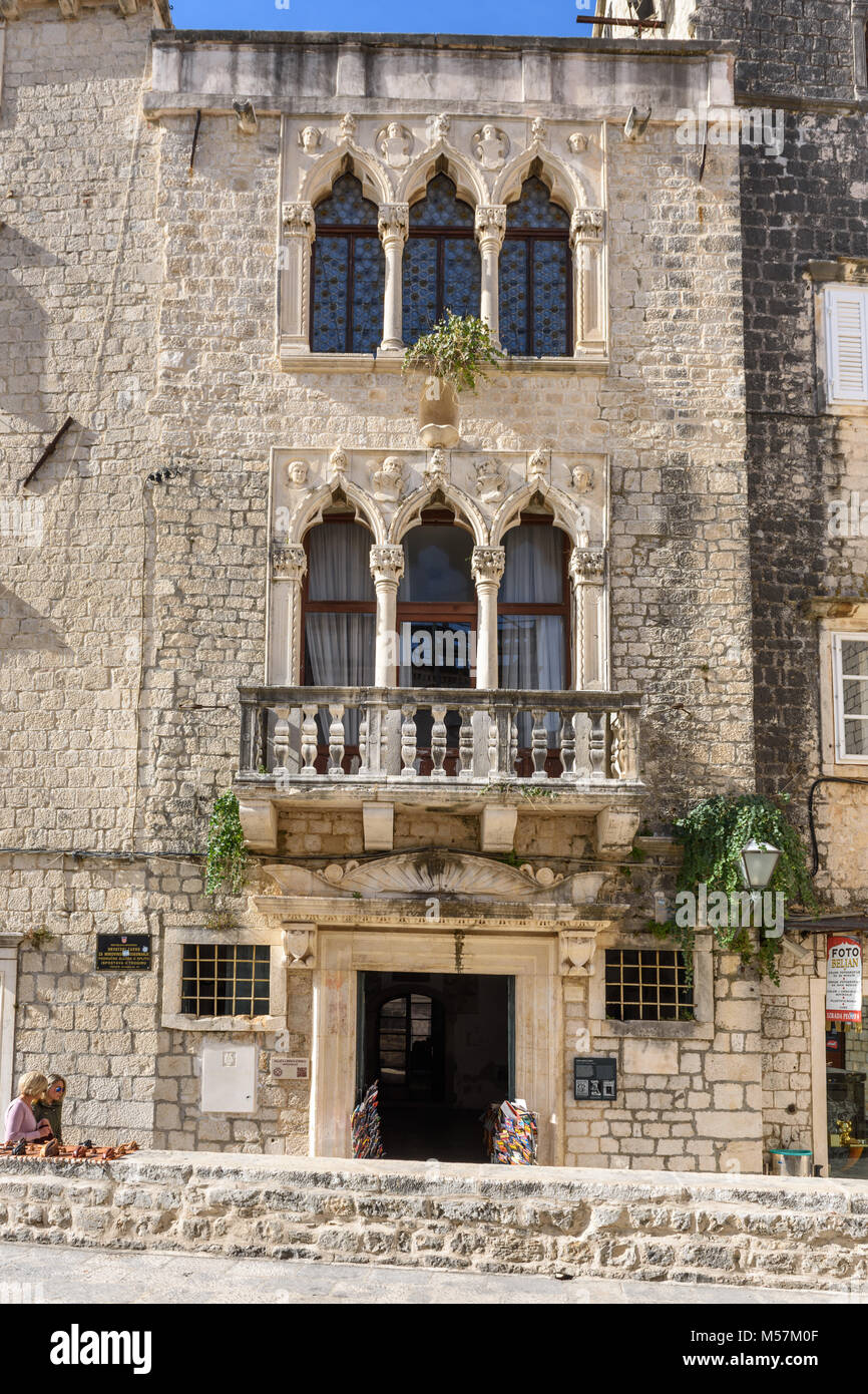 Grand Cipiko Palace, Trogir, Croatia Stock Photo