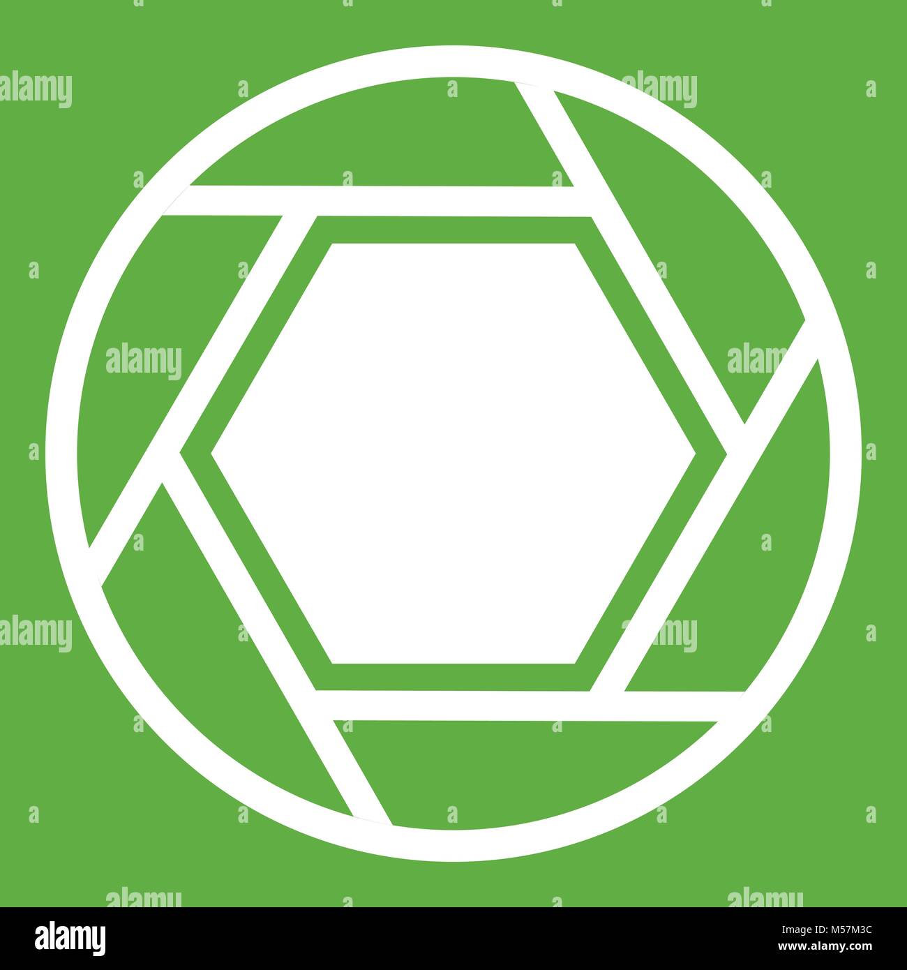 Close objective icon green Stock Vector Image & Art - Alamy