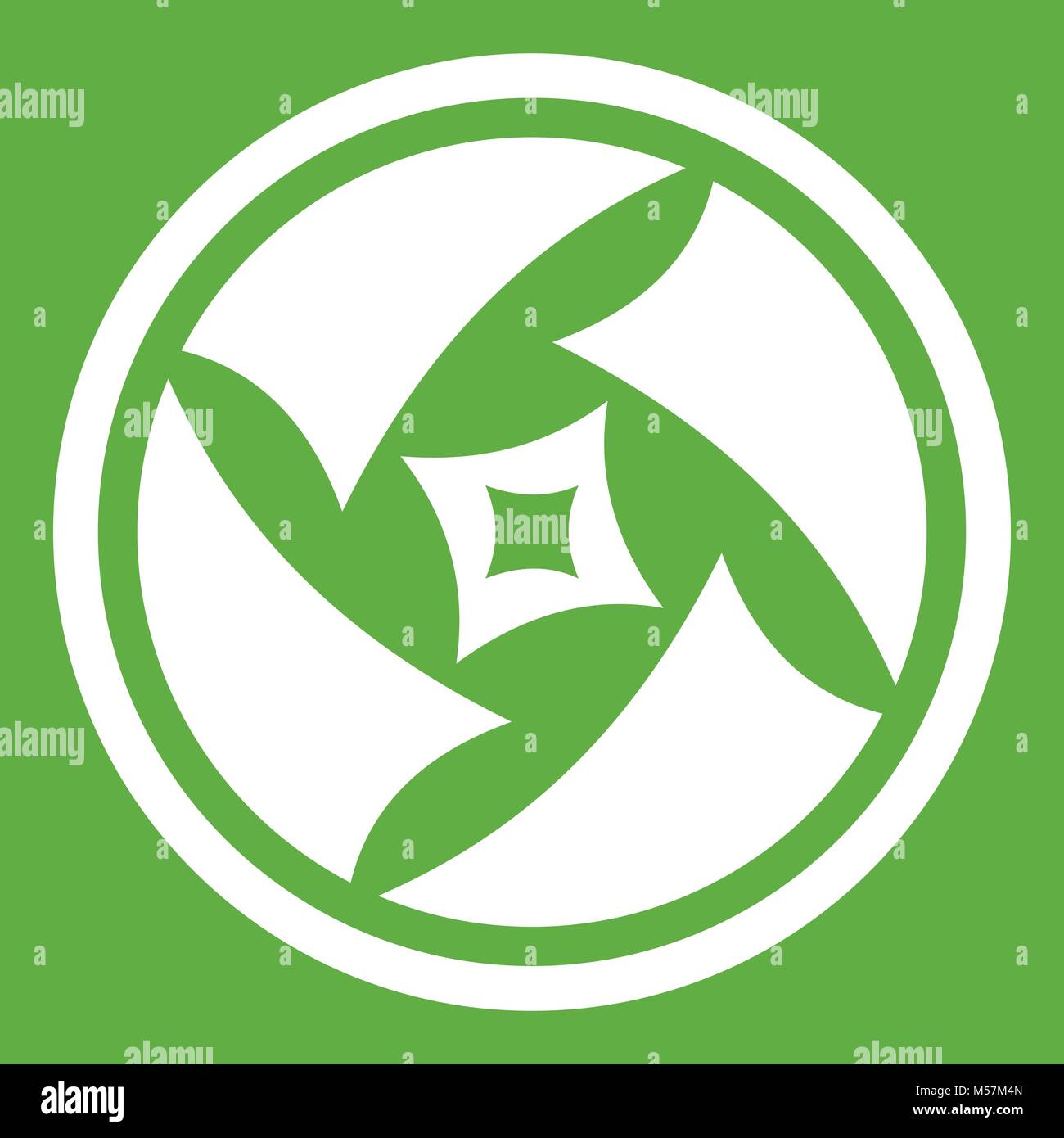 Covered objective icon green Stock Vector Image & Art Alamy