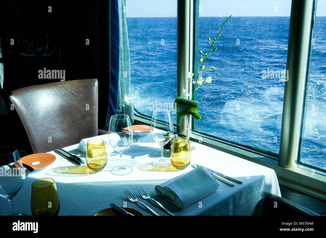 Pinnacle Restaurant, Niew Amsterdam, Holland America Stock Photo Alamy