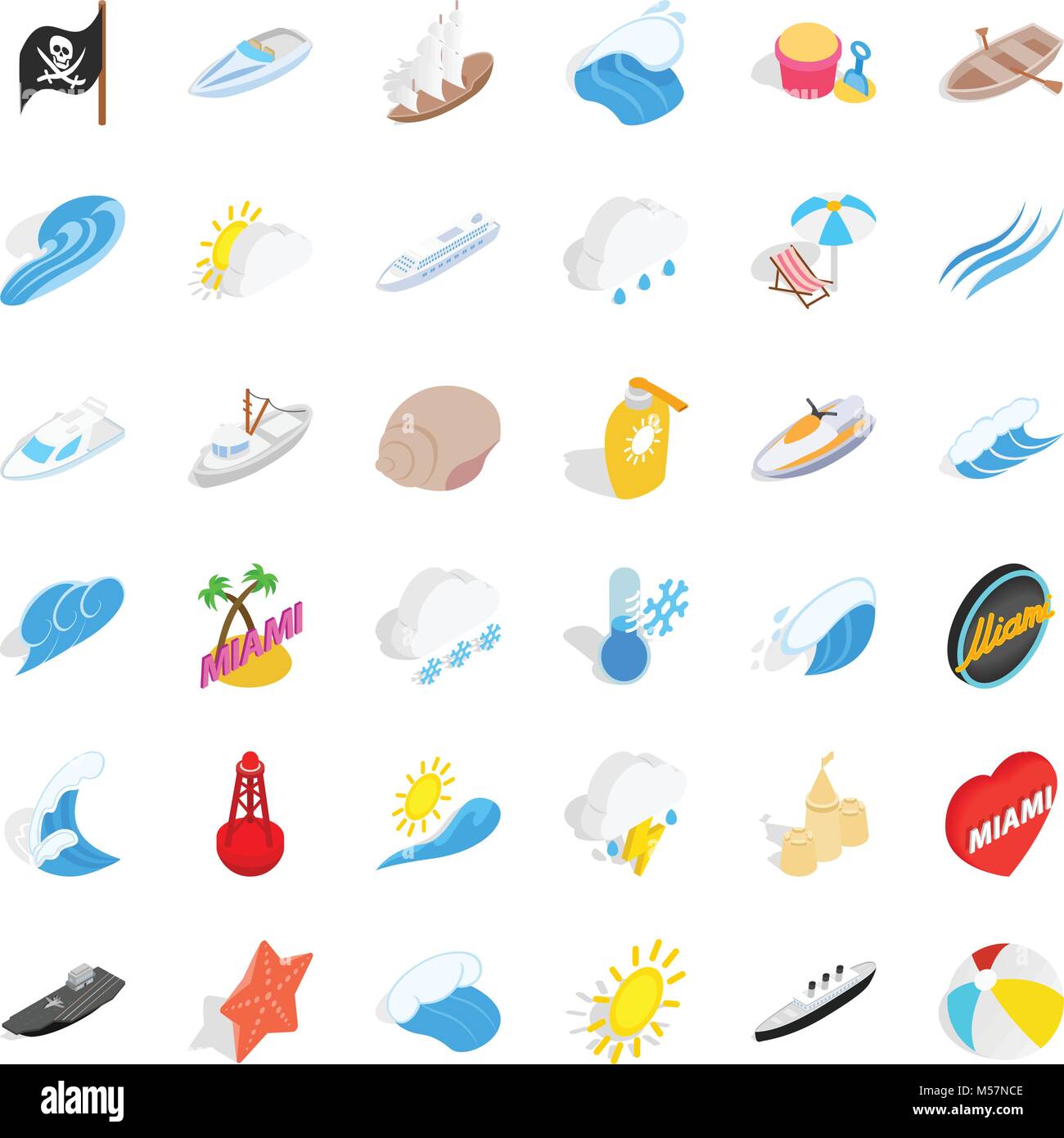 Eco water icons set, isometric style Stock Vector Image & Art - Alamy