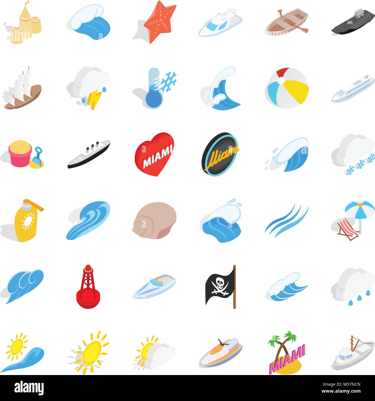 Water business icons set, isometric style Stock Vector Image & Art - Alamy