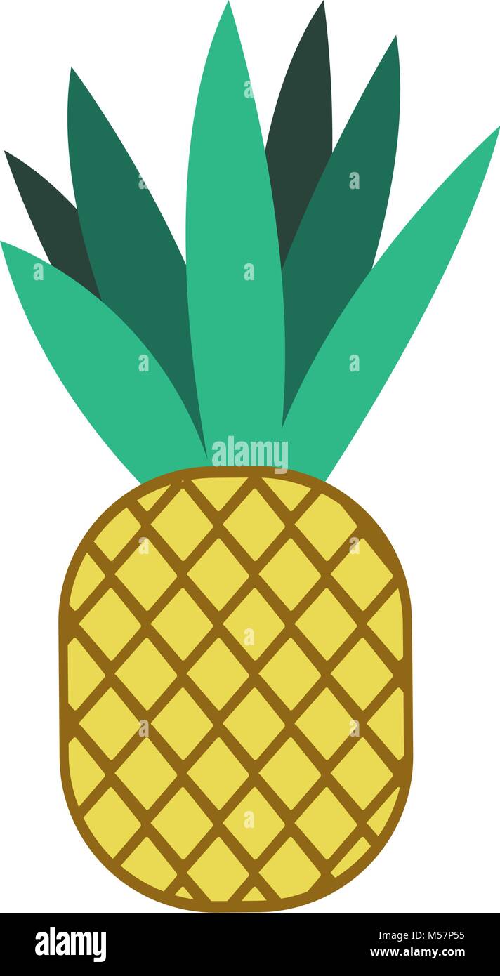 pineapple fresh fruit icon Stock Vector Image & Art - Alamy