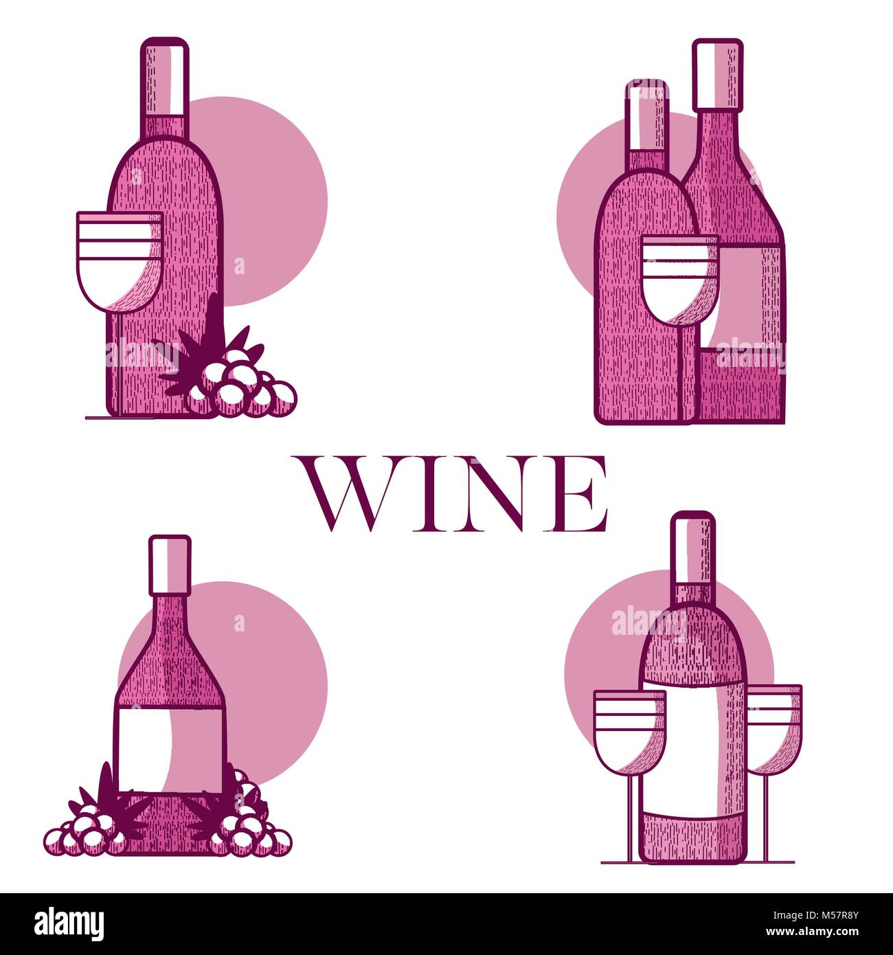 Old wine labels Stock Vector Images - Alamy