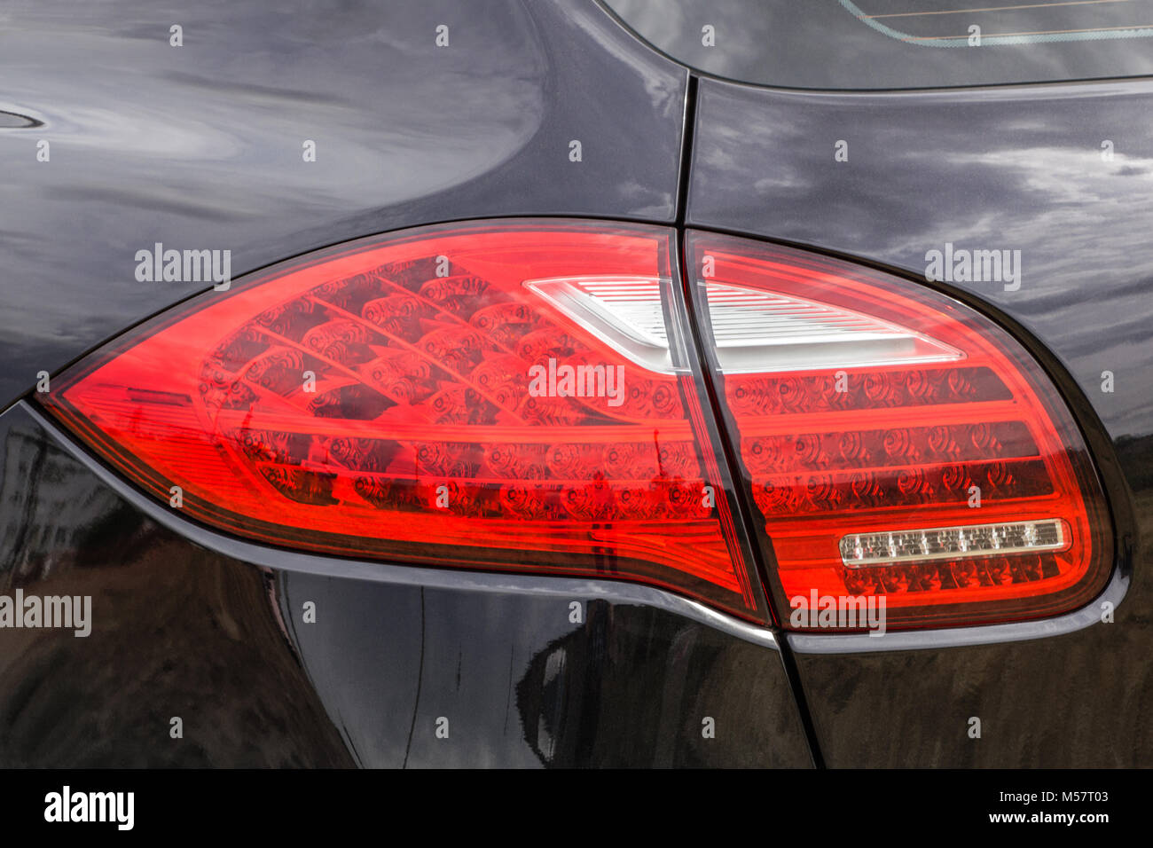 Taillight on a modern prestigious car Stock Photo