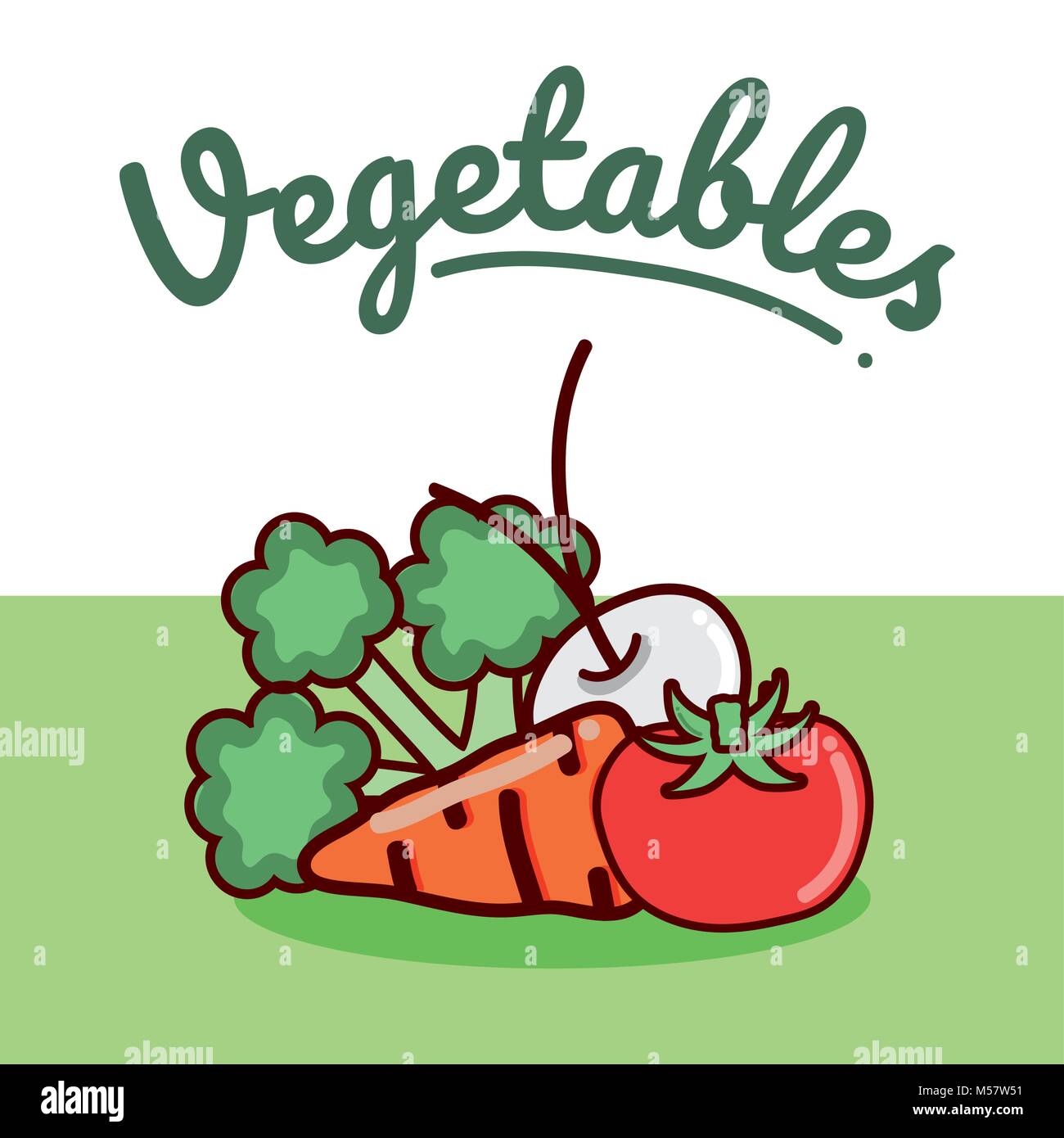 Set of vegetables Stock Vector Image & Art - Alamy