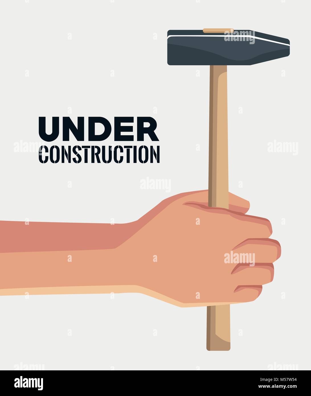 Hand with hammer Stock Vector Image & Art - Alamy