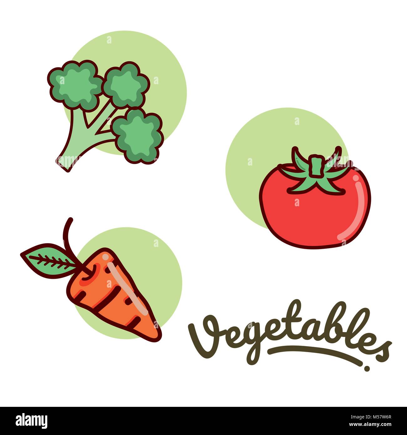 Set of vegetables Stock Vector Image & Art - Alamy
