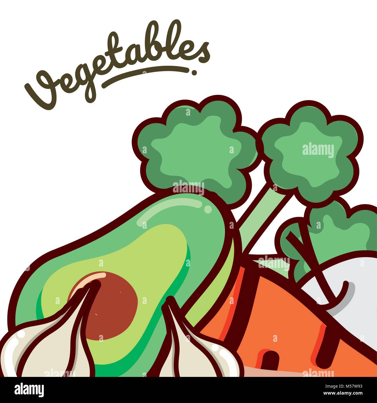 Set of vegetables Stock Vector Image & Art - Alamy