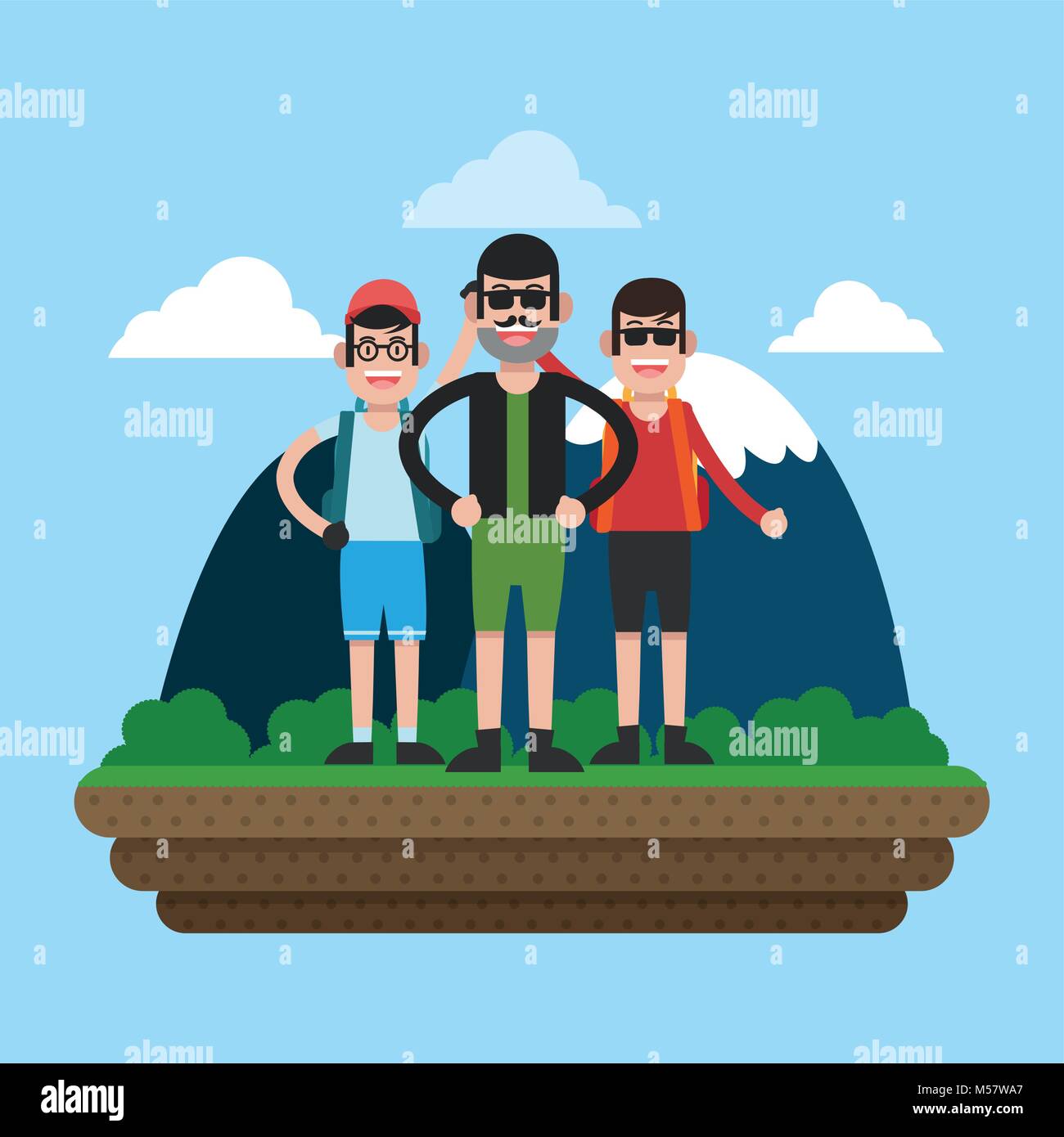 Mountaineering sport cartoon Stock Vector Image & Art - Alamy