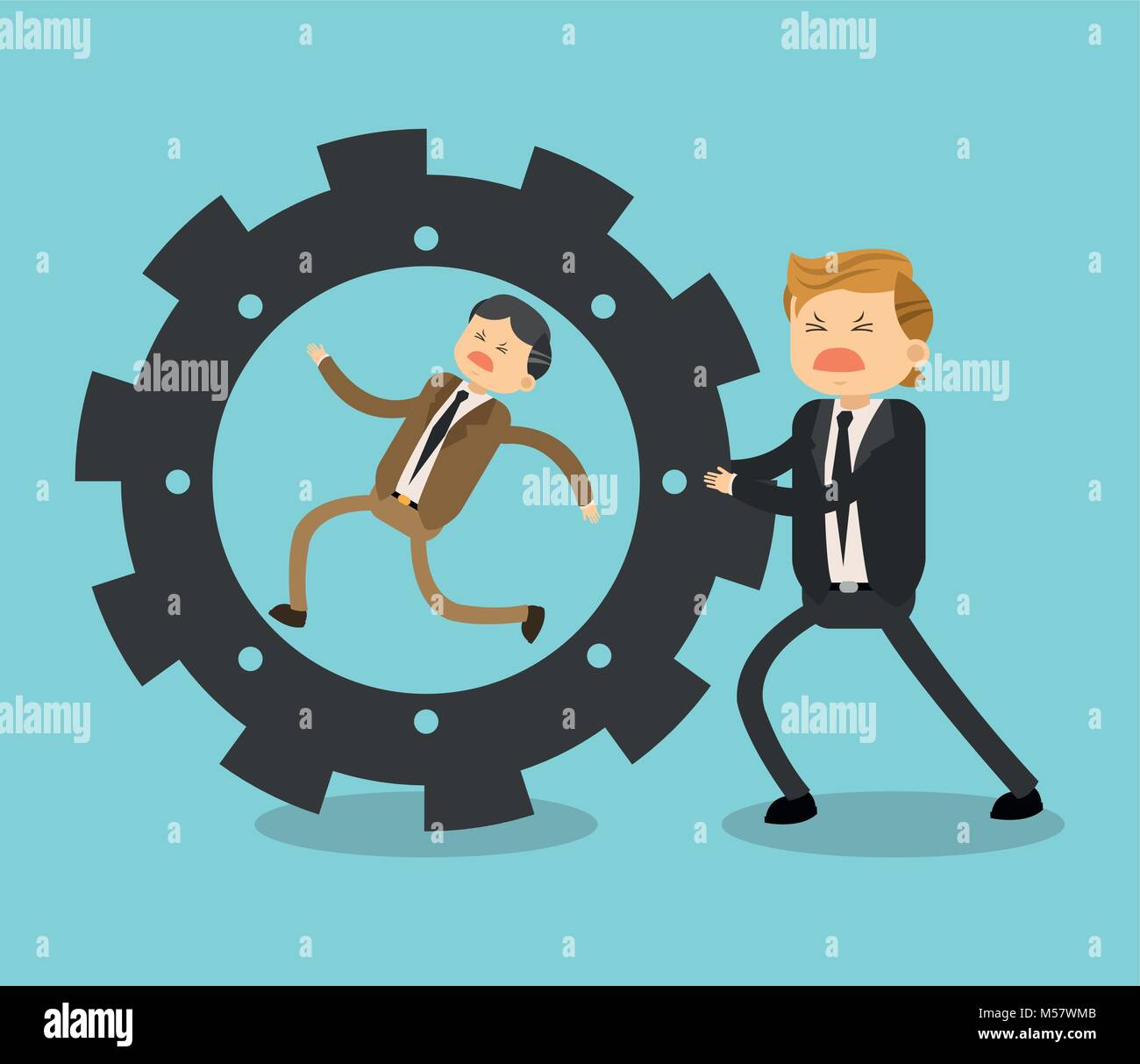 Business teamwork with gears Stock Vector Image & Art - Alamy