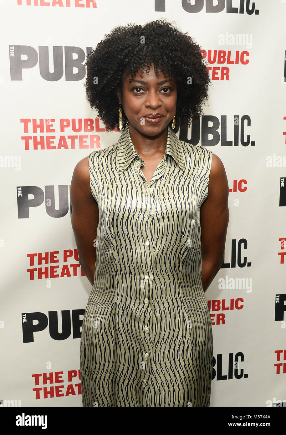 NEW YORK, NY - OCTOBER 14: Actress Pascale Armand pictured at 'The Opening Night of ECLIPSED,at The Public Theater on October 14, 2015 in New York City.  Credit: Harry Pluviose/MediaPunch Stock Photo