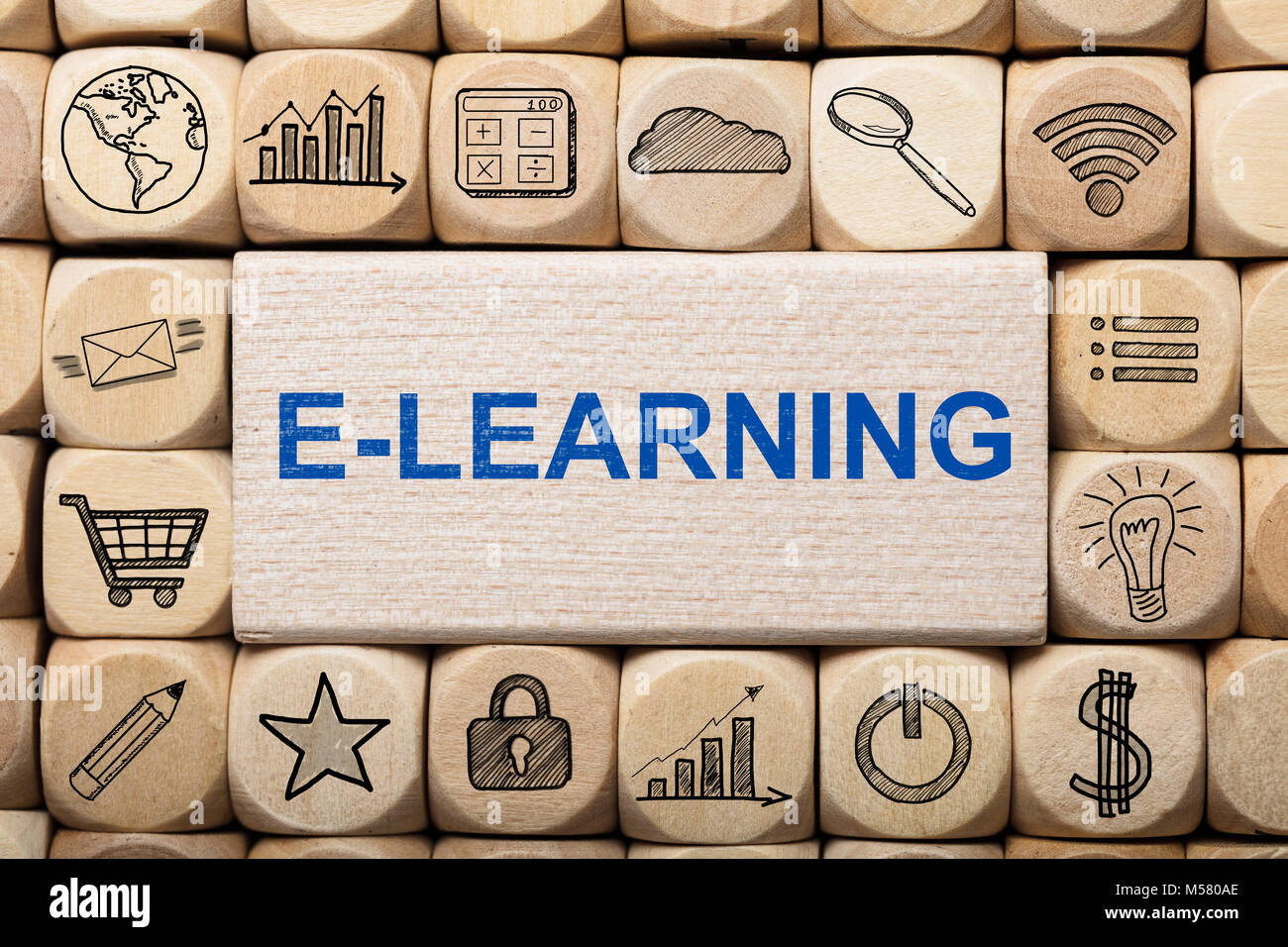 E learning icon hi-res stock photography and images - Alamy