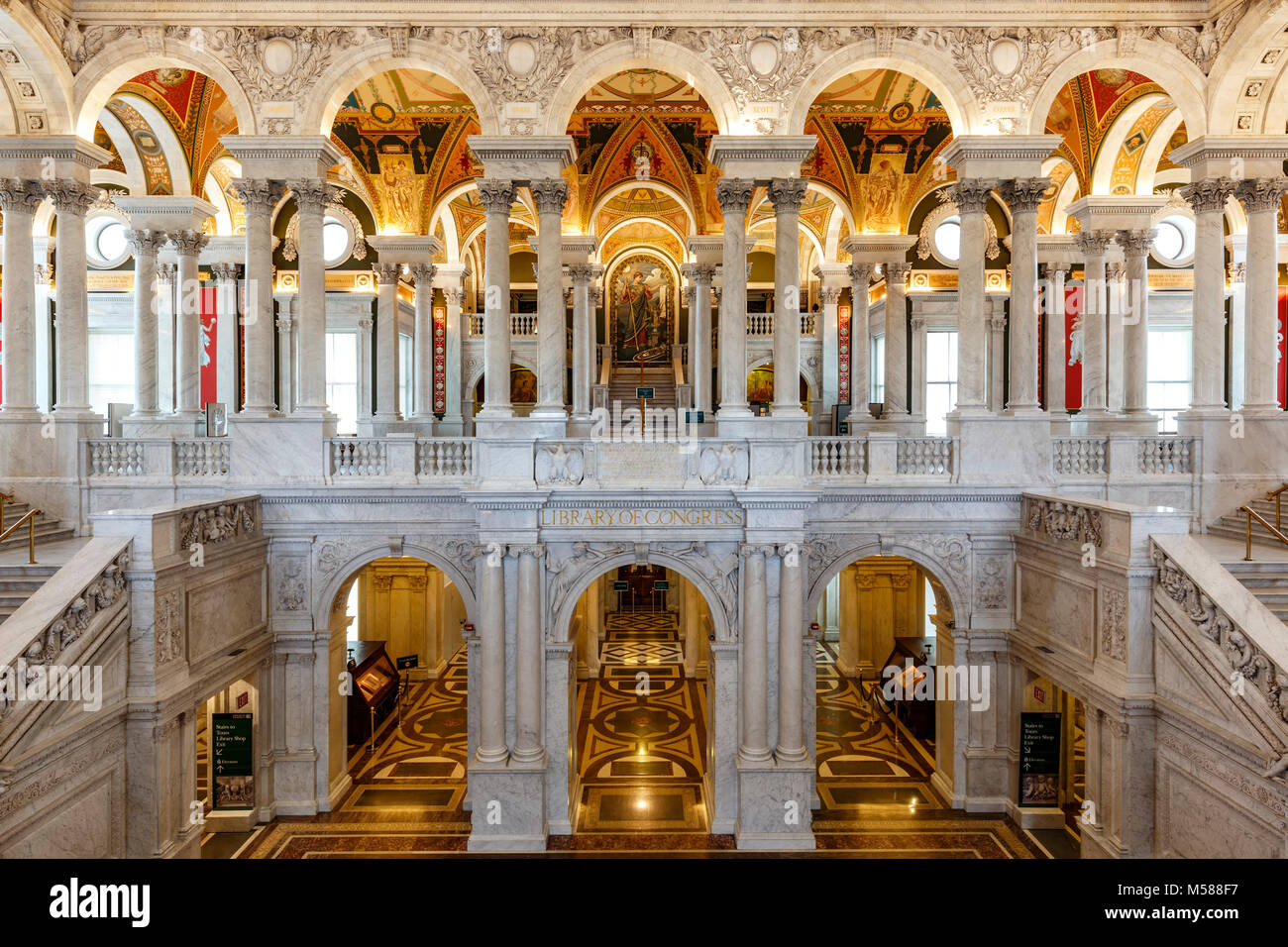 Library of congress washington interior hi-res stock photography and ...