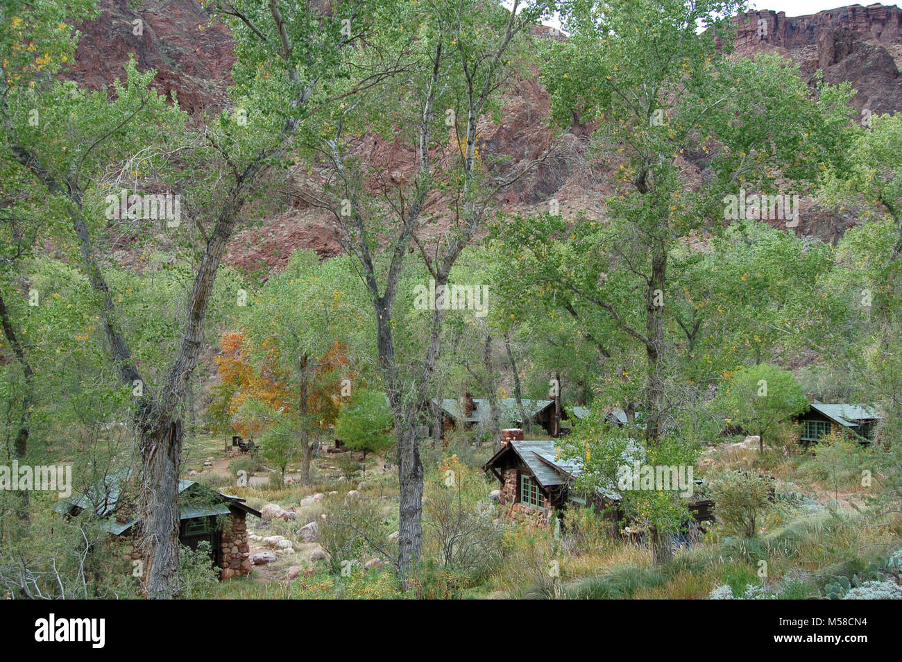 Grand Canyon Phantom Ranch . Phantom Ranch, at the bottom of the Grand ...