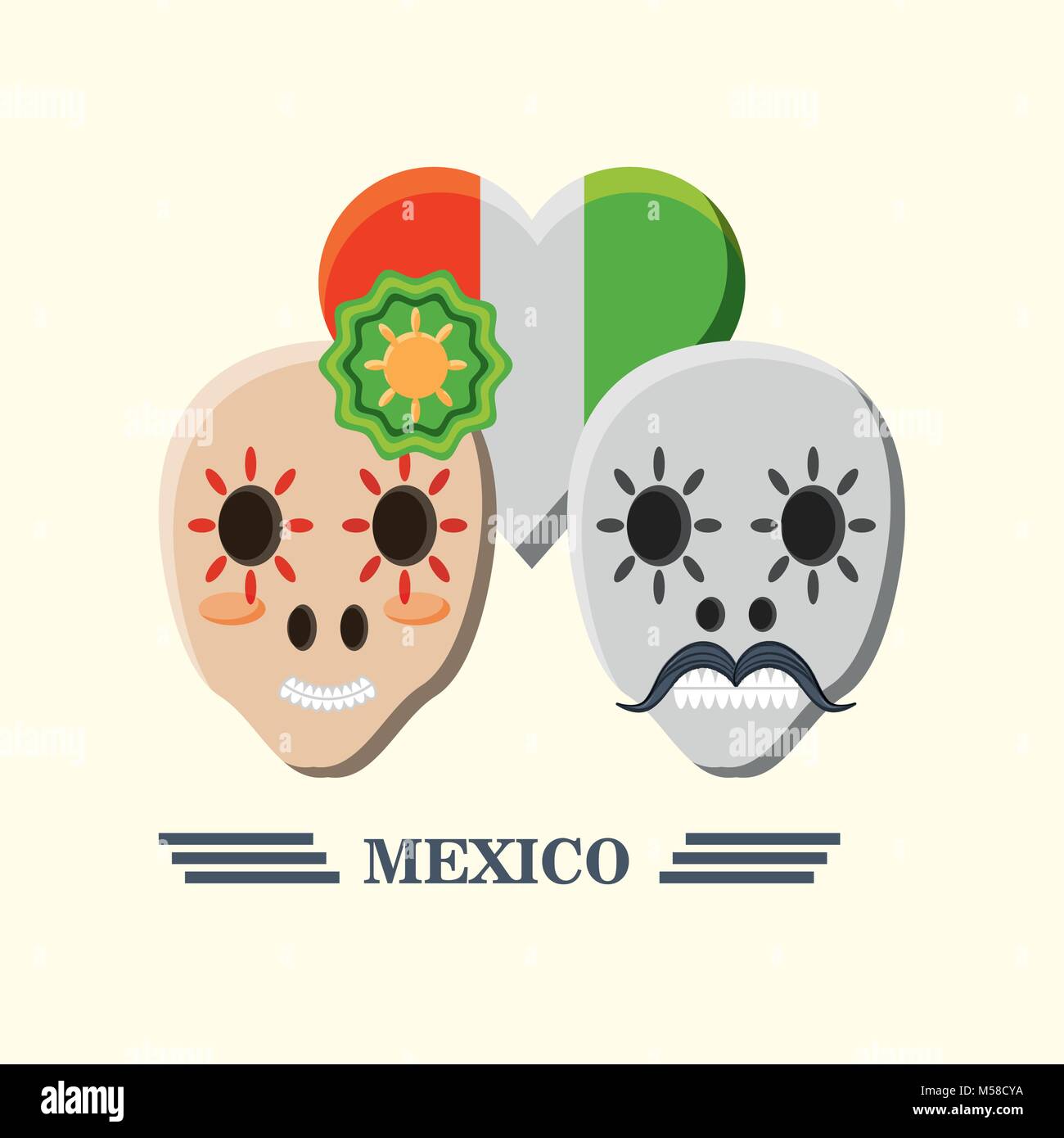 Mexico concept design Stock Vector