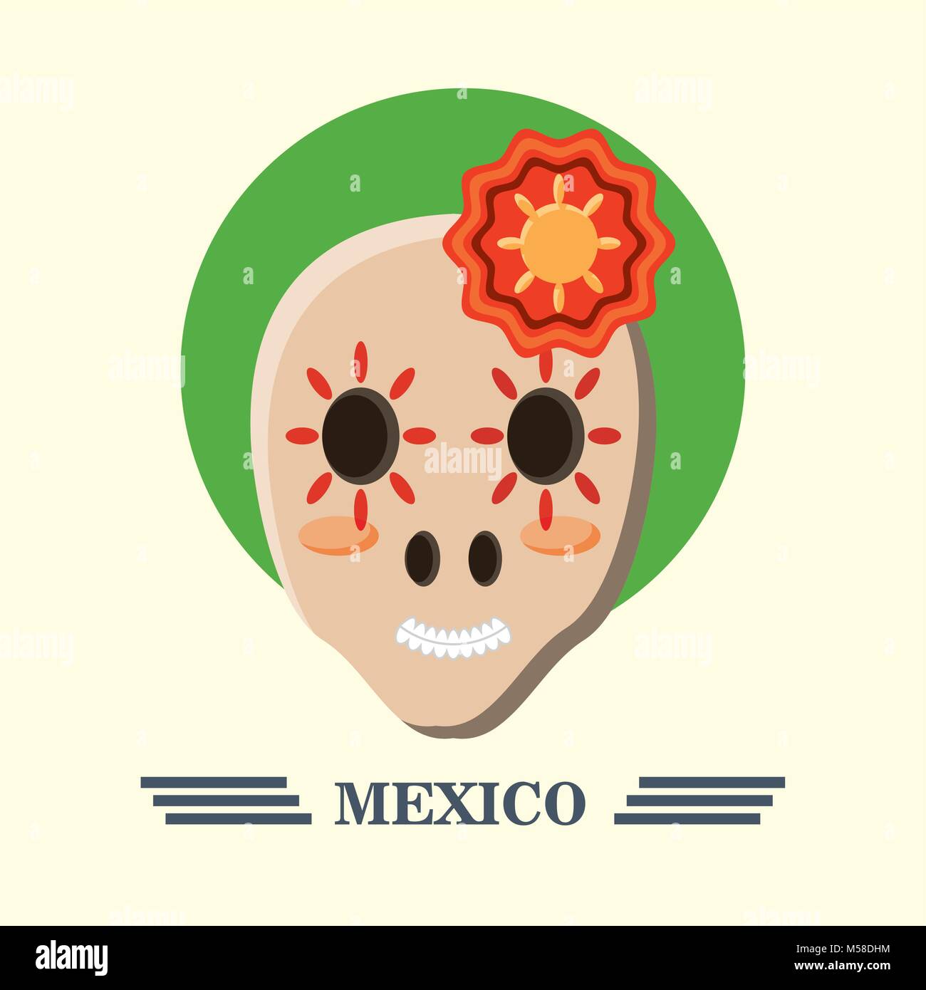 Mexico concept design Stock Vector