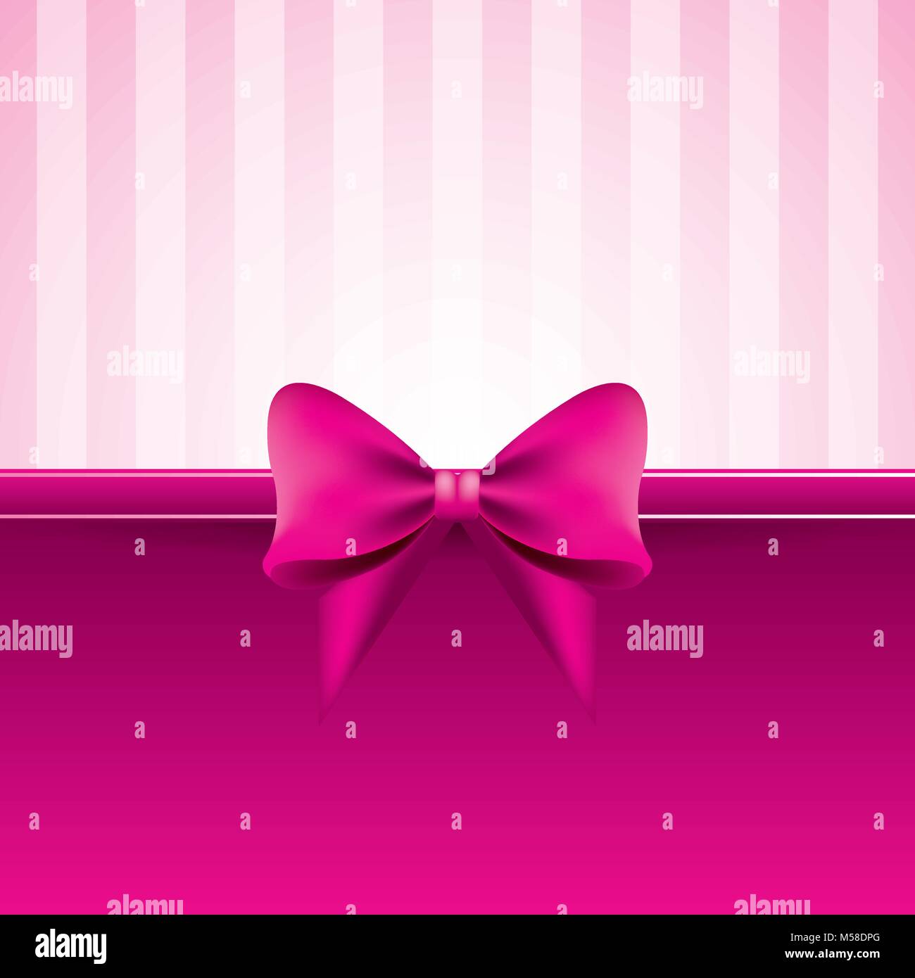 pink background with bow striped pattern decoration Stock Vector Image &  Art - Alamy