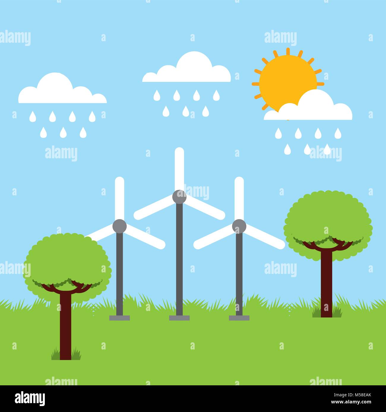 Earth solar winds Stock Vector Images Alamy